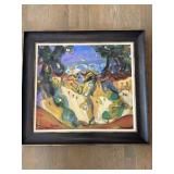 Framed Signed Ted Borman Painting The Night