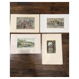 Joseph Holzer Engravings on Silk