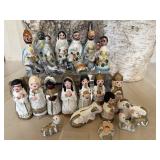 Ceramic Nativity Sets (two sets)
