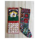 Large Christmas Stocking and Advent Calendar