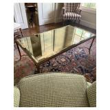Neoclassical Coffee Table Oxidized Mirrored Top