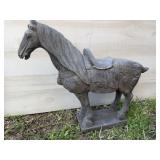 Hand Carved Stone Statue Horse
