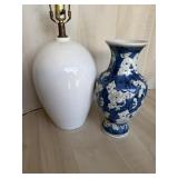 Chinese Vase and Decorative Lamp