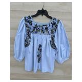 Mi Golondrina Mexican Blouse (size Large)