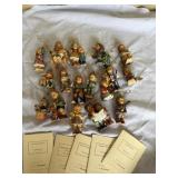 M.J. Hummel Christmas Ornaments (large lot)