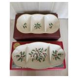 Lenox Holiday Sectioned Servers
