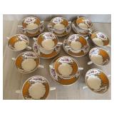 Myott Staffordshire England Soup Cups and Saucers