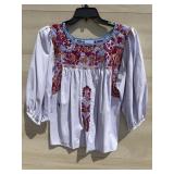 Mi Golondrina Mexican Blouse (size Large)