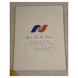 Signed Bob Hope Program Salute Wernher von Braun