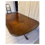 Beautiful Burled Wood Dining Table great condition