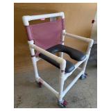 Rolling Shower Chair with Commode Seat