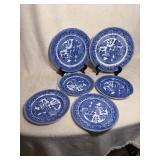 Antique Ridgways Blue Willow Transferware