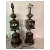 Vintage Midcentury Frederick Cooper Nautical Lamps