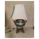 Antique English Sheffield Hot Water Urn Lamp