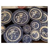 Assorted Blue Willow Transferware (large lot)
