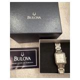 Bulova Ladies Watch Diamond Accented Bezel 96R110