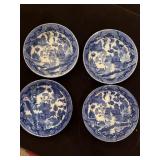 Flow Blue Willow Transferware made in Japan