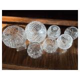 Leaded Crystal Rose Bowls (heavy crystal)