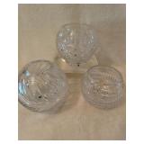 Decorative Crystal Rose Bowls