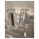Signed Oleg Cassini Salt and Pepper Shakers