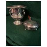 Silver Plate Wine Chiller and Silent Butler