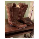 M.L. Leddy Leather Cowboy Boots