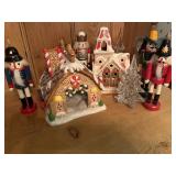 Ceramic Gingerbread House, Nutcrackers, and more