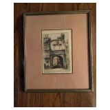 Framed Signed Edward Sharland
