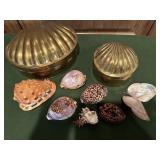 Decorative Brass Shell Boxes and more