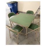 Vintage Card Table and Chairs