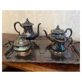 Antique Gorham Silver Plate Tea Service