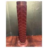 Carved Wood Lamp