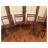 World Market Wood Folding Chairs (never used)