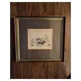 Framed Signed J.H. Dowd