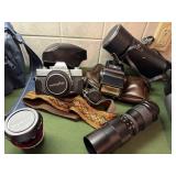 Minolta SRT 101 Camera; Lenses; and more