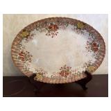 Antique Floral Platter