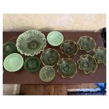 Green Milk Glass Bowls and more