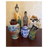 Asian Vases; Glass Flowers; and more