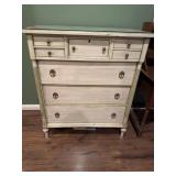 Painted Solid Wood Chest of Drawers