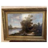 Framed Signed Painting Lorance