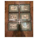 Framed Dr. Syntax set, Thomas Rowlandson