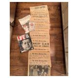 Kennedy Assassination Texas Newspapers 1963; more
