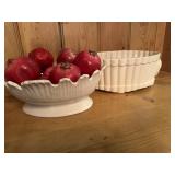 Antique White Serving Bowls / Planters and more
