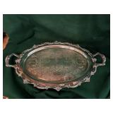 Oval Silver Plate Tray