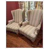 Upholstered Wingback Armchairs