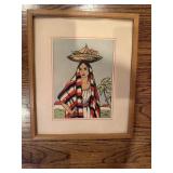 Framed Woman with Fruit Basket