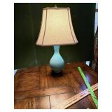 Turquoise Glass Lamp