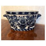 Blue and White Asian Planter
