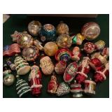 Vintage Shiny Brite Glass Christmas Ornaments more