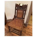 Antique Chair with Cane Detail